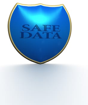 Image of a sheild, as concept of information security and protection of communications