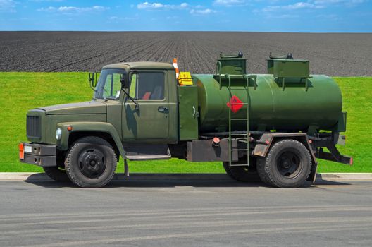 Bowser farmer remade from the conversion of the Soviet military refueller.