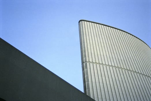 Toronto city hall against blue sky