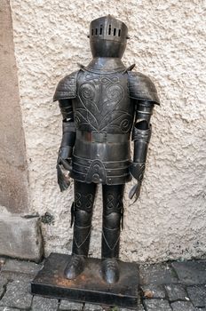 Knight armor at the medieval castle of Konopiste.