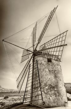 Old Windmill for Salt Production, Trapani, Sicily