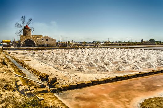 The Salt Flats of Trapani, Sicily, Italy