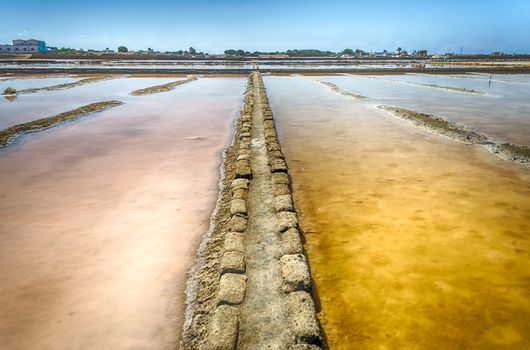 The Salt Flats of Trapani, Sicily, Italy