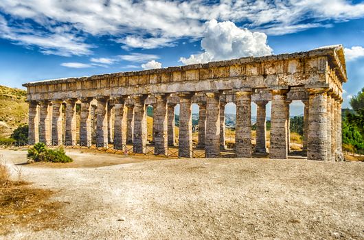 Greek Temple of Segesta, Sicily, Italy summer 2014