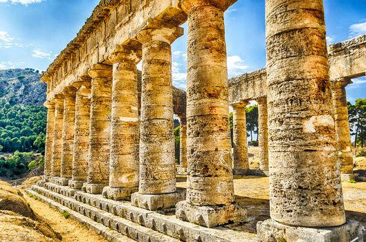 Greek Temple of Segesta, Sicily, Italy summer 2014