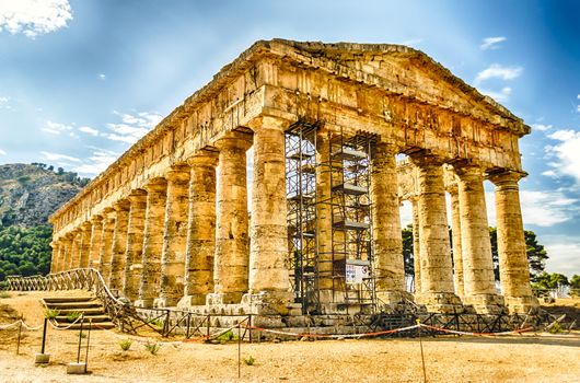 Greek Temple of Segesta, Sicily, Italy summer 2014