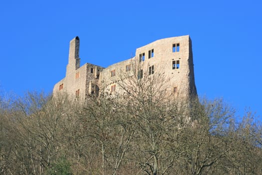 Ruins of the old castle in Idar Oberstein, Germany