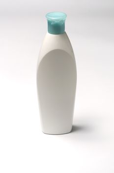 body lotion bottle on a white background