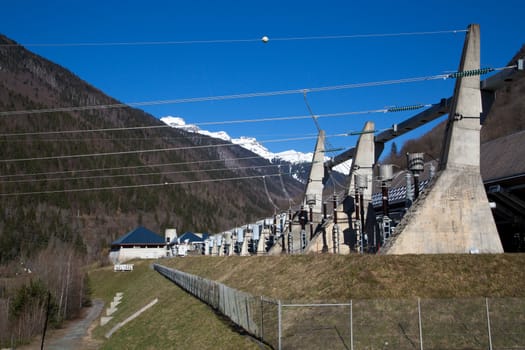 The lower reservoir of Lac du Verney. It is the largest hydroelectric power station in France