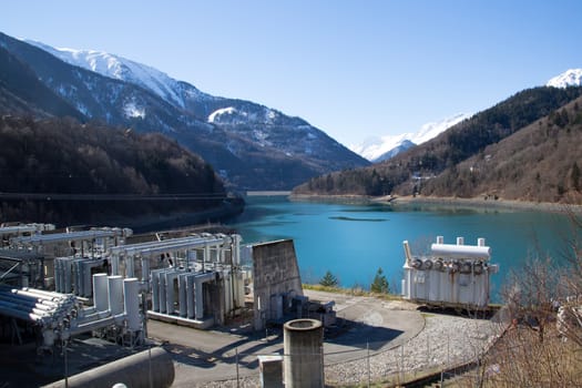 The lower reservoir of Lac du Verney. It is the largest hydroelectric power station in France