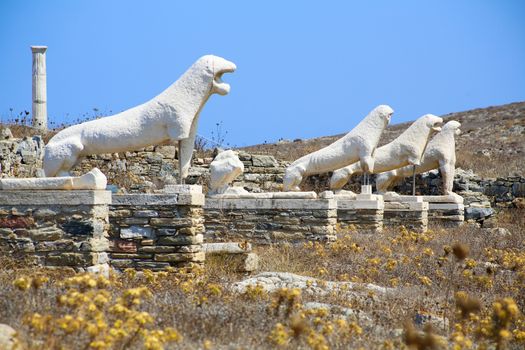 The island of Delos: an important archaeological site in Greece