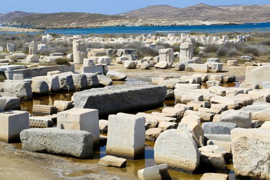 The island of Delos: an important archaeological site in Greece