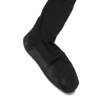 black color sock on a white background
