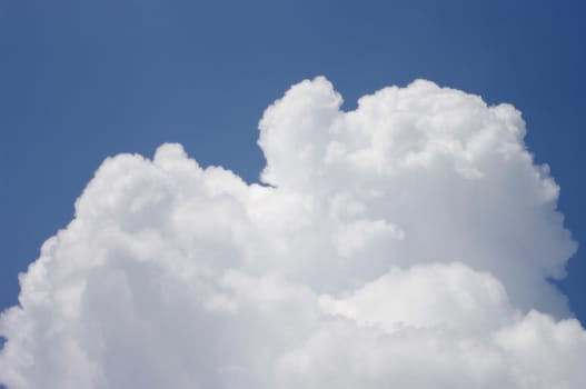 Sun ray with cloud in sky