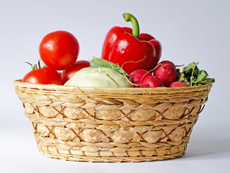 basket of vegetable