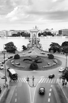 view of Buda castle tunnel, Hungary