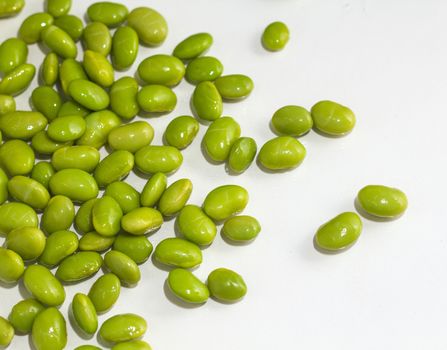 Japanese cuisine edamame bean (boiled green soy beans)