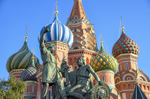 A view of the St. Basil Cathedral, Russia, Moscow