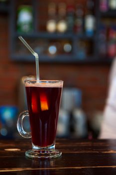 photo of mulled wine at bar