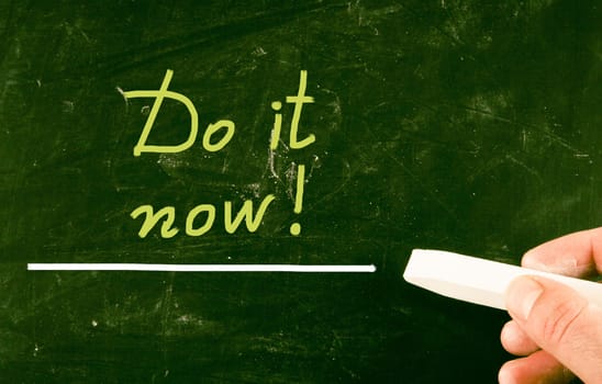 do it now concept