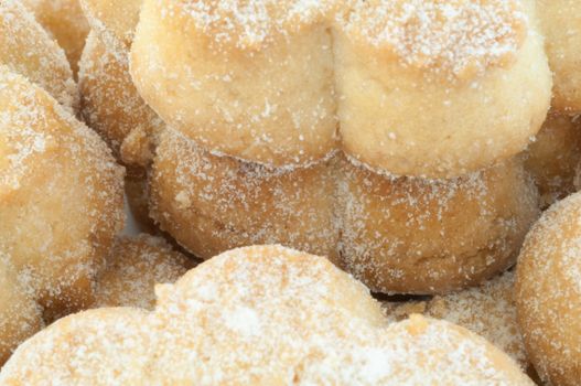 typical italian canestrelli cookies in studio