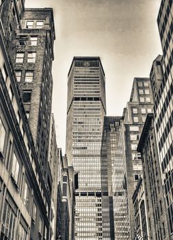 New York Architecture. City buildings and skyscrapers.