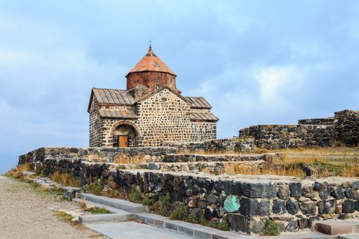 Monastery of Sevanavank located on the shore of Lake Sevan in Gegharkunix Province, Armenia
