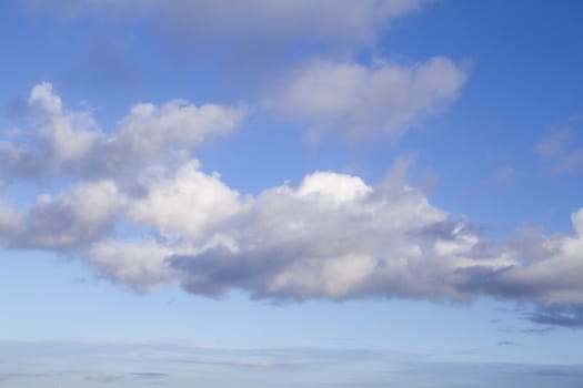 Blue sky background with clouds