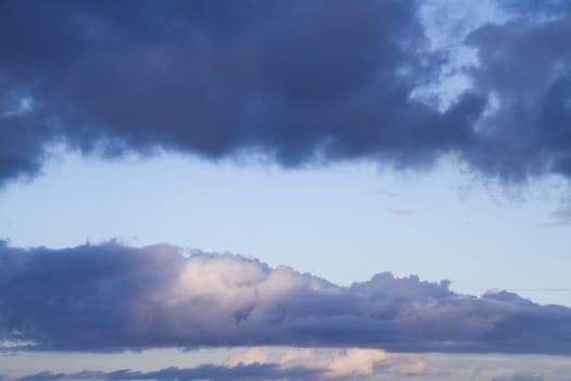 Blue sky background with clouds