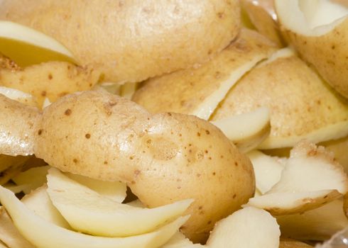 potato peel potato skin close up macro