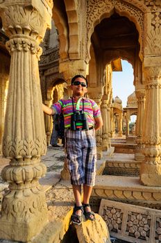 Cenotaphs of Bada Bagh, King's memorials, Jaisalmer, Rajasthan