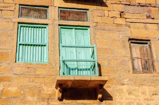 Traditional windows designed traditionally, Rajasthan, India