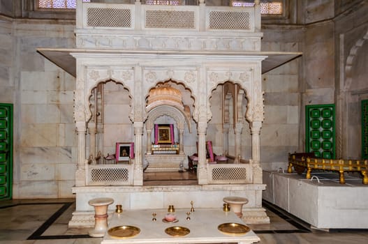 Different parts of  King's Memorials, Jaswant Thada, Jodhpur, Rajasthan, India