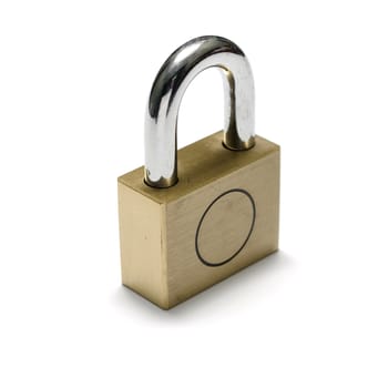 padlock on a white background