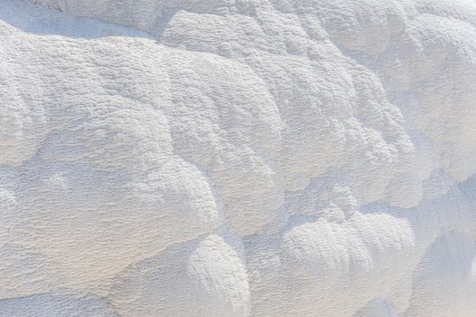 Natural travertine chalk deposits background, Pamukkale, Turkey