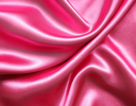 Smooth elegant pink silk can use as background