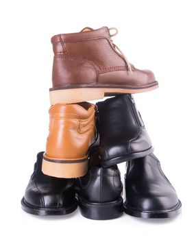 shoe. men's fashion shoe on background