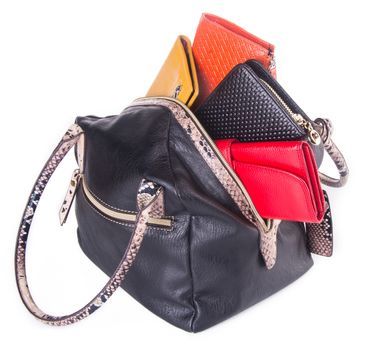 bag. women bag on background