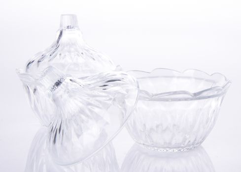 glass bowl on the background