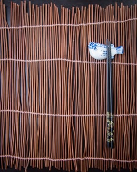 chopsticks. two chopssticks on background