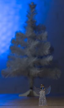 Christmas and New Year decoration. Selective focus. Creative background