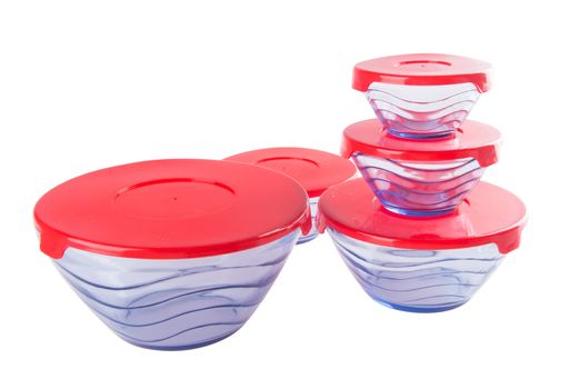 food containers on a background.