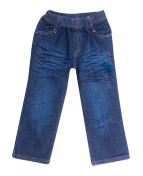 Jeans. children's jeans on background