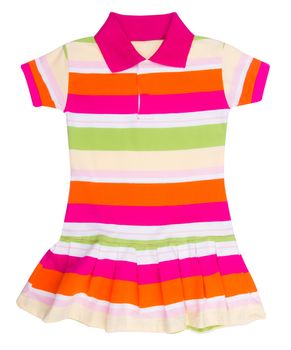 shirt. Children's "girl dress" on background