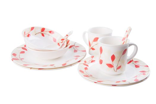 cup sets. cup sets on background