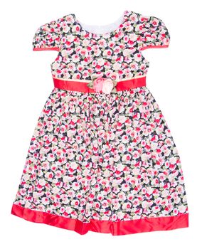 shirt. Children's "girl dress" on background