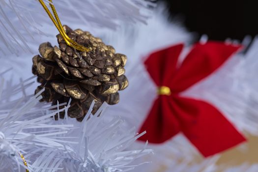 Christmas and New Year decoration. Selective focus. Creative background