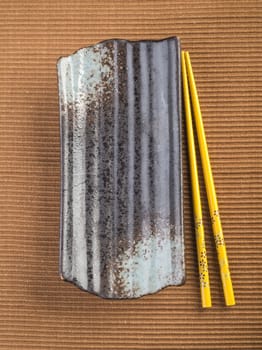 chopsticks. two chopssticks on background