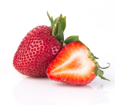 strawberries. Fresh strawberries on a background
