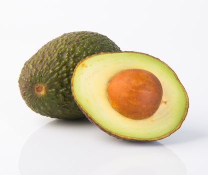 Avocado. Avocado on the Background